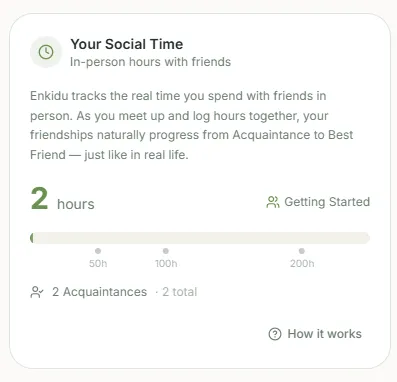 Activity detail view with partner matching